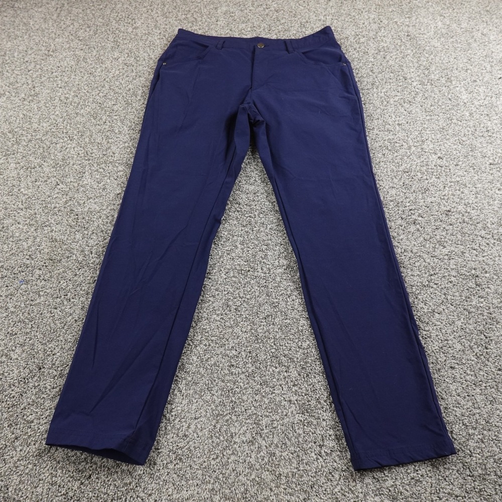 Adidas Pants Mens‎ 32X32 Blue Chino Trouser Tech Performance Golf Stretch Active